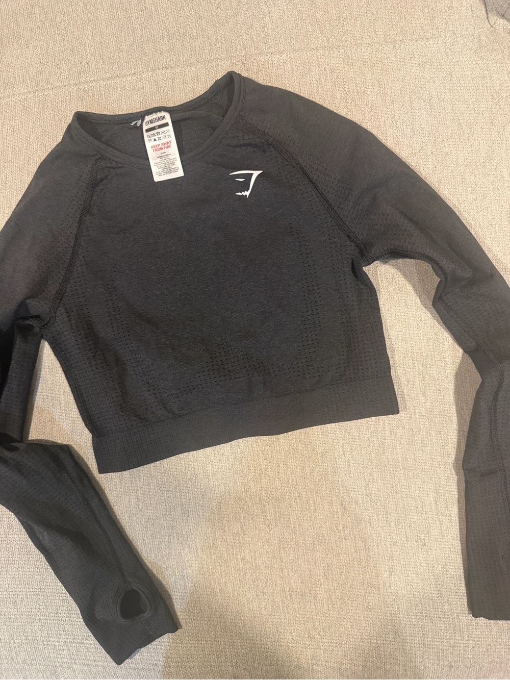 Gymshark Black Seamless Performance Long Sleeve